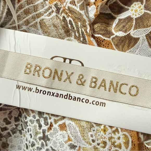 BRONX & BANCO Sicilia Ruffle Dress Tan Multi - Picture 9 of 11